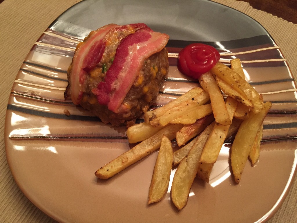 Cheeseburger Meatloaf and Fries