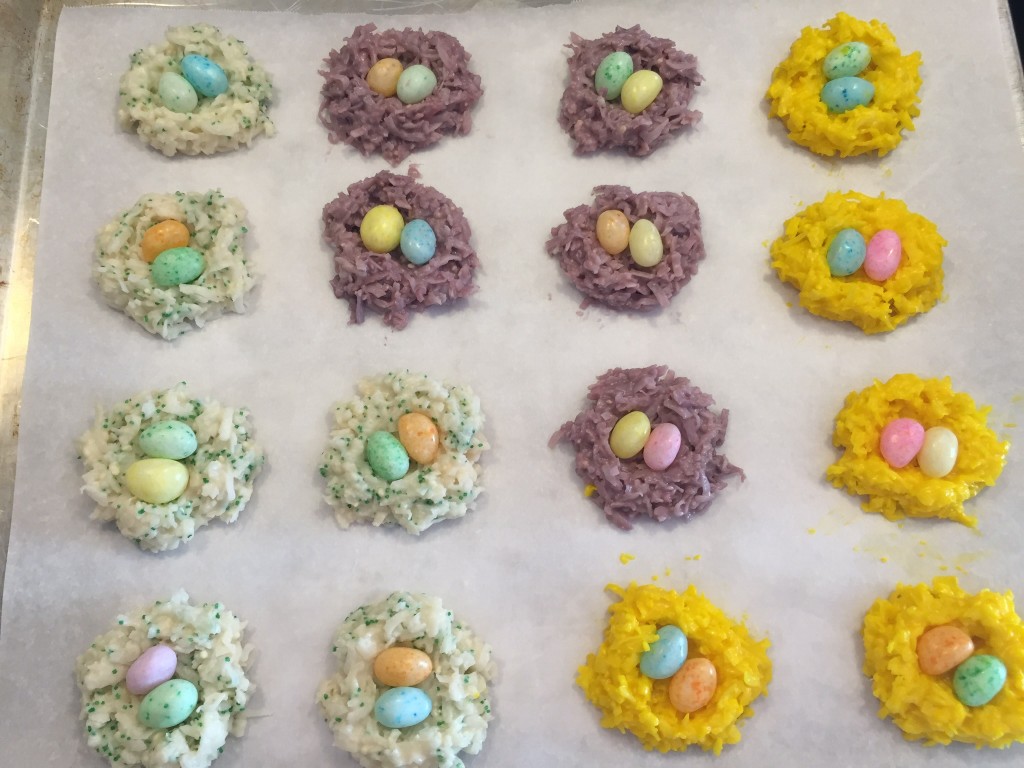 Coconut Bird Nest Cookies