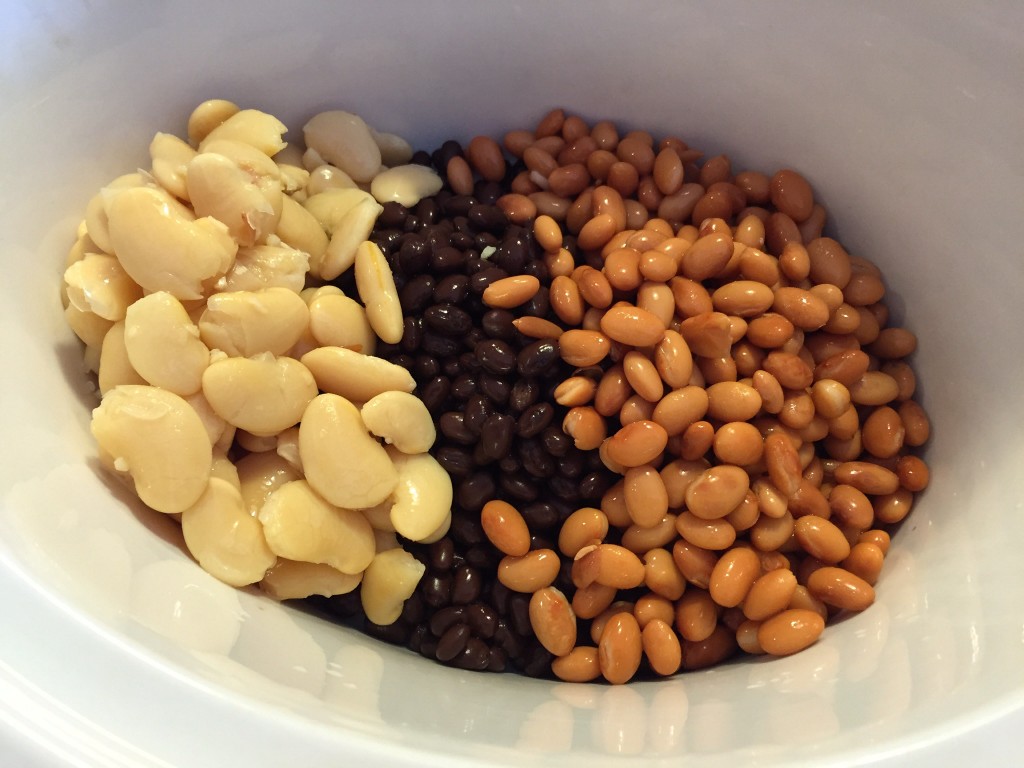 beans in the slow cooker