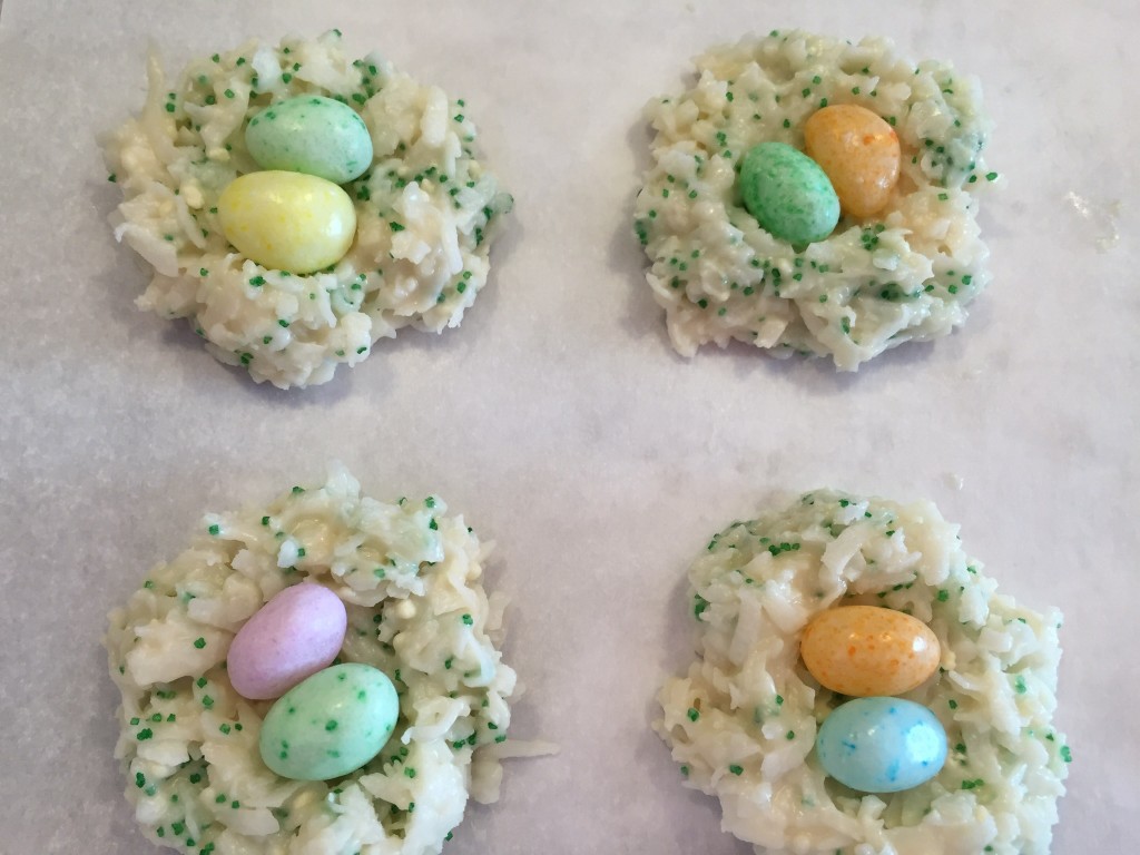 Coconut Bird Nest Cookies