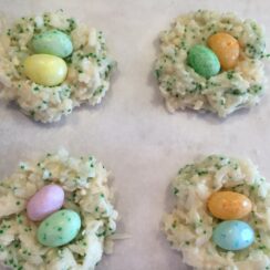 Coconut Bird Nest Cookies