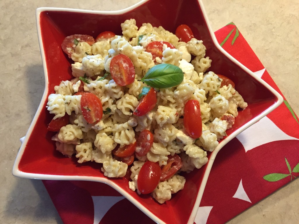 Tomato, Basil and Feta Pasta Salad