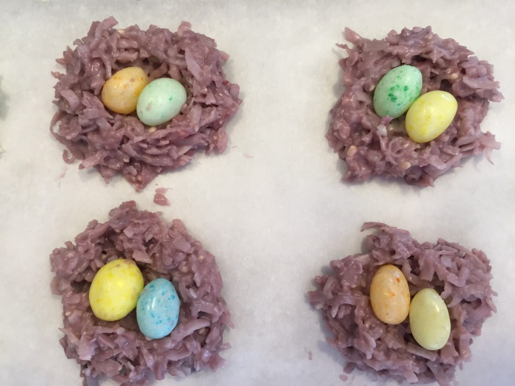 Coconut Bird Nest Cookies