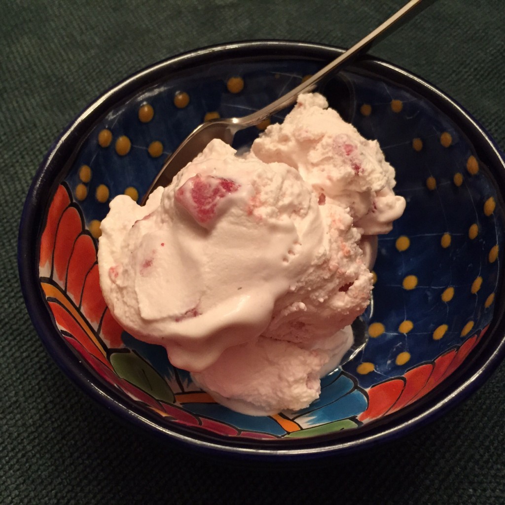 Homemade Strawberry Ice Cream