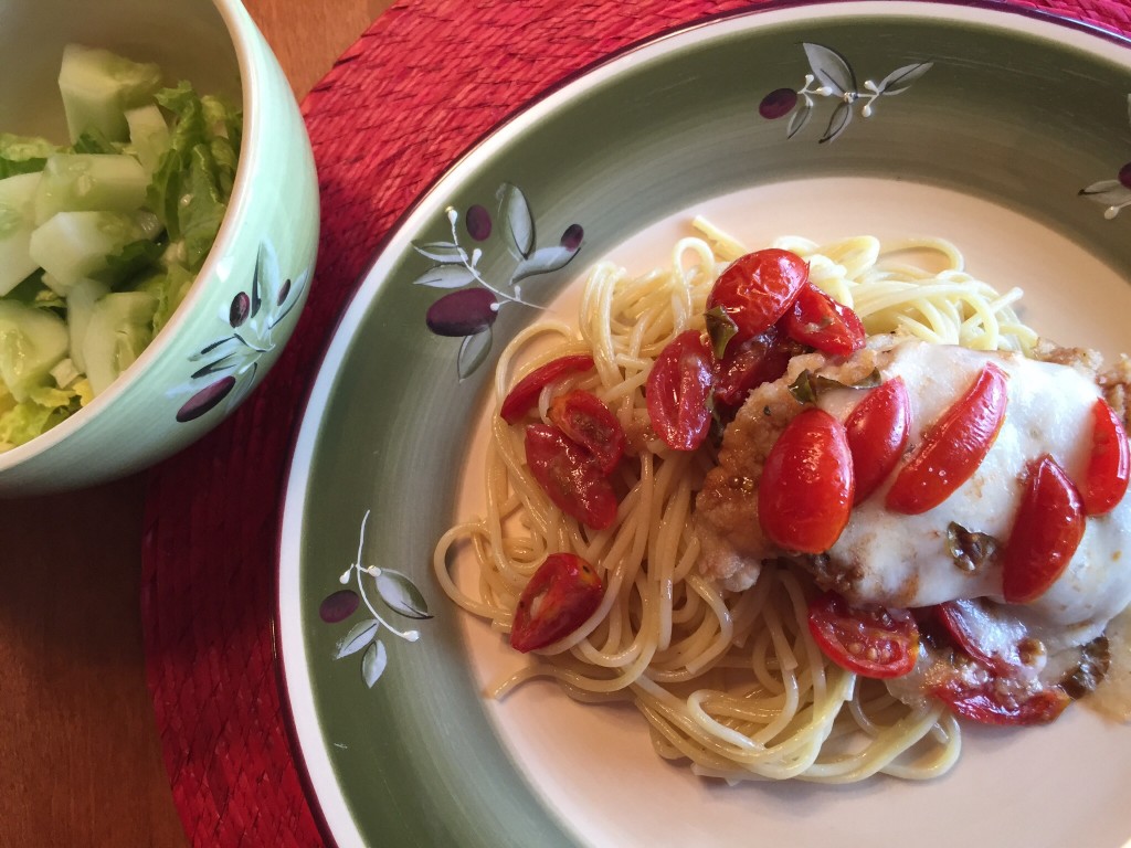 Caprese Chicken and Pasta