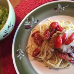 Caprese Chicken and Pasta