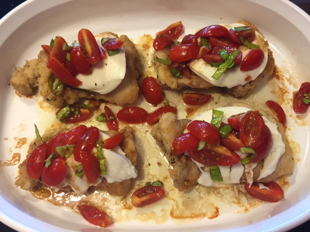 Baking Caprese Chicken