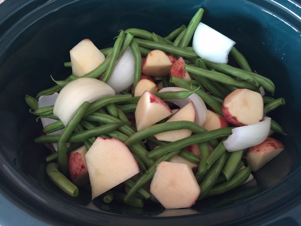 Crockpot Potatoes and Green Beans