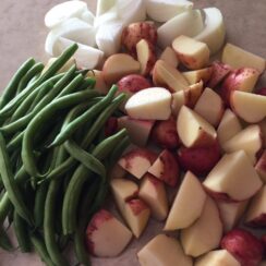 Crockpot Potatoes and Green Beans