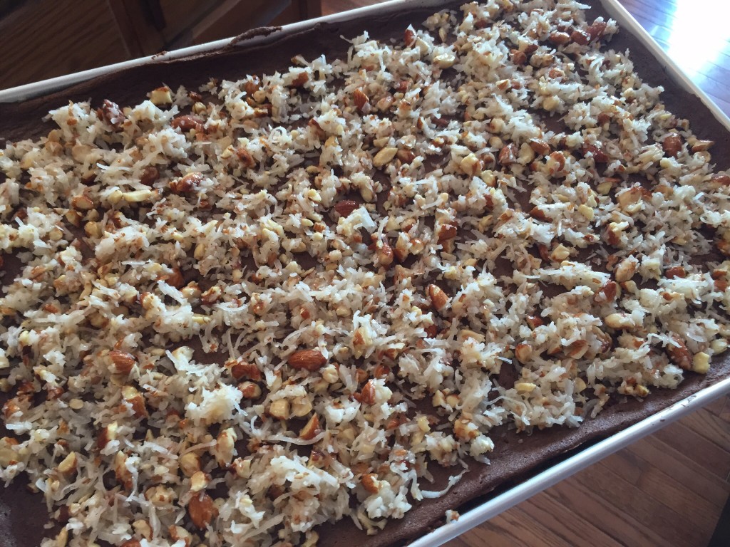 Almond Joy Brownie Bars