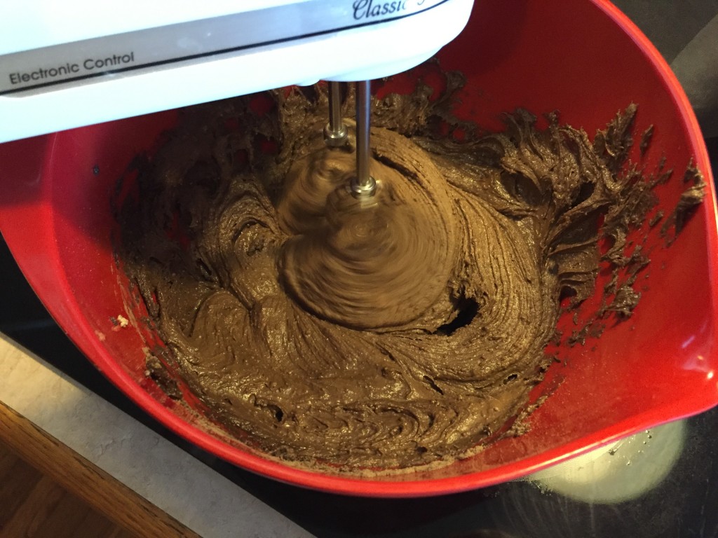 mix the cookie ingredients together