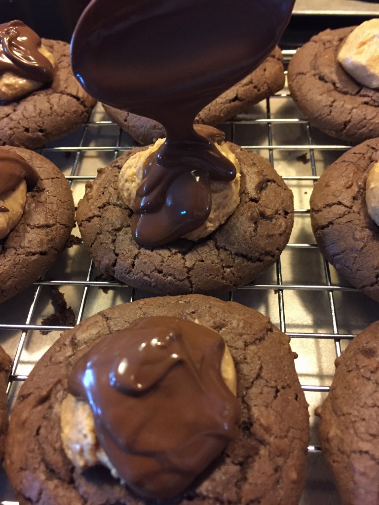 Buckeye Brownie Cookies