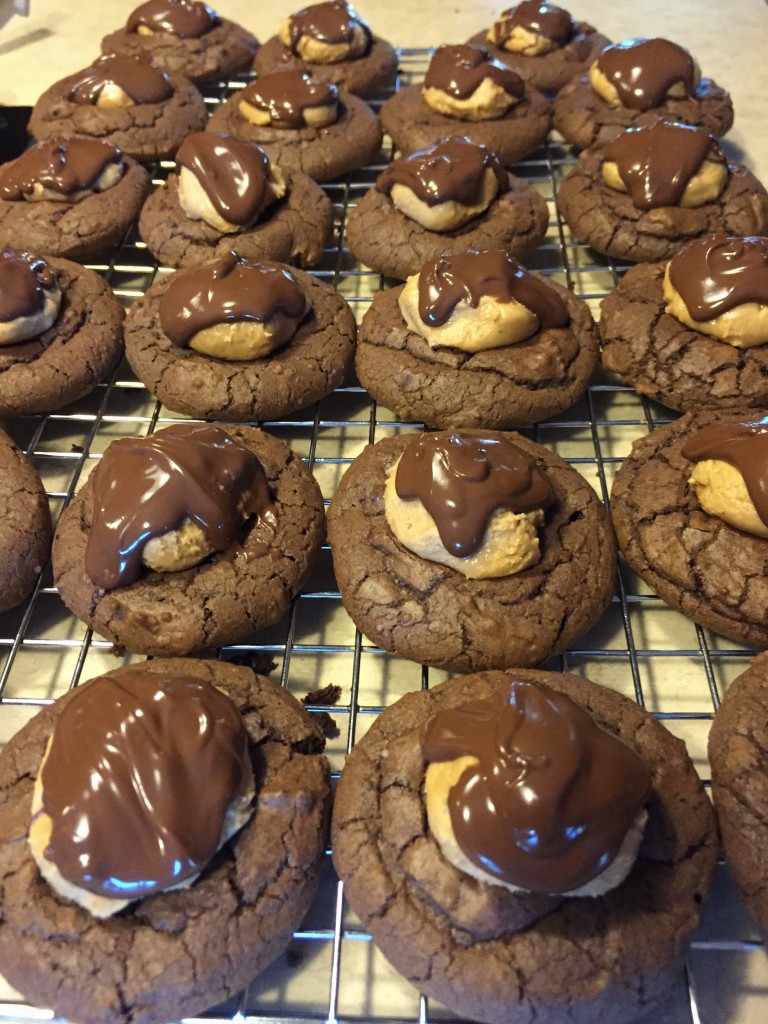 Buckeye Brownie Cookies