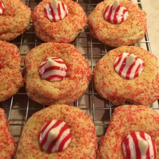 Peppermint Kiss Cookies