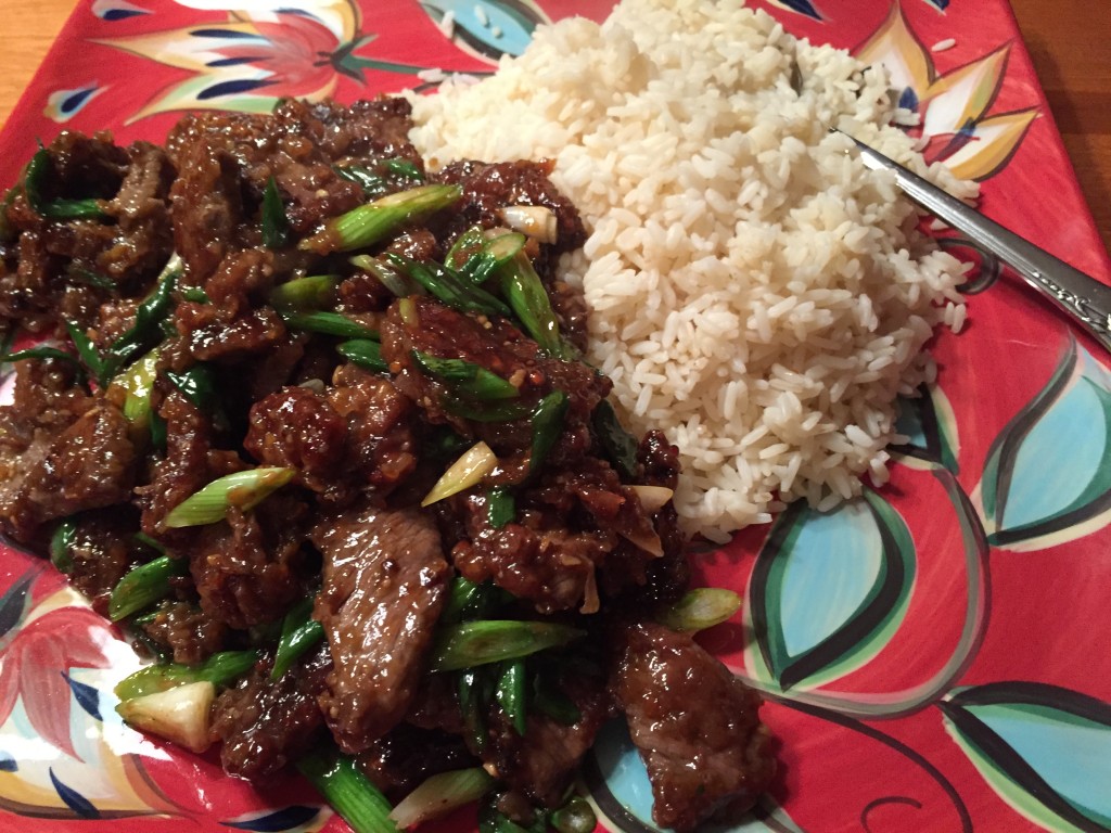 Mongolian Beef and Rice