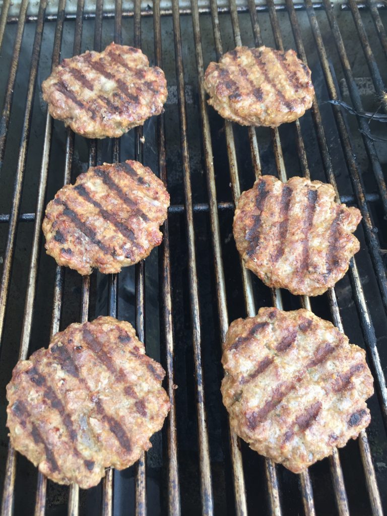 grill marks on sliders