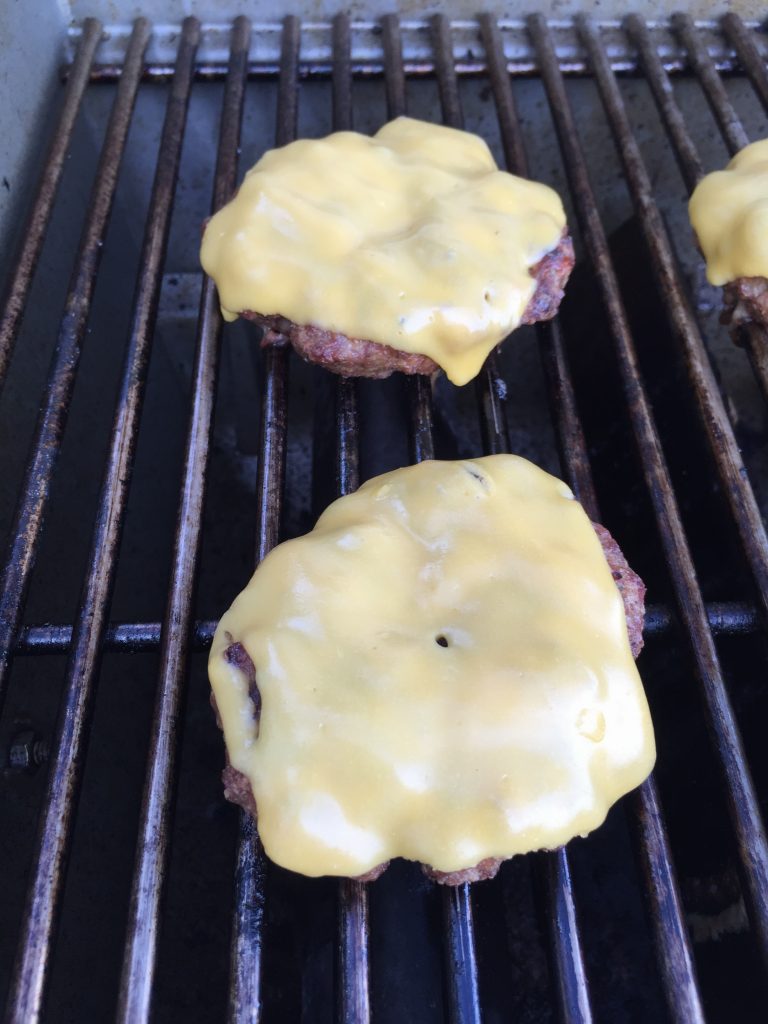 sliders with American cheese