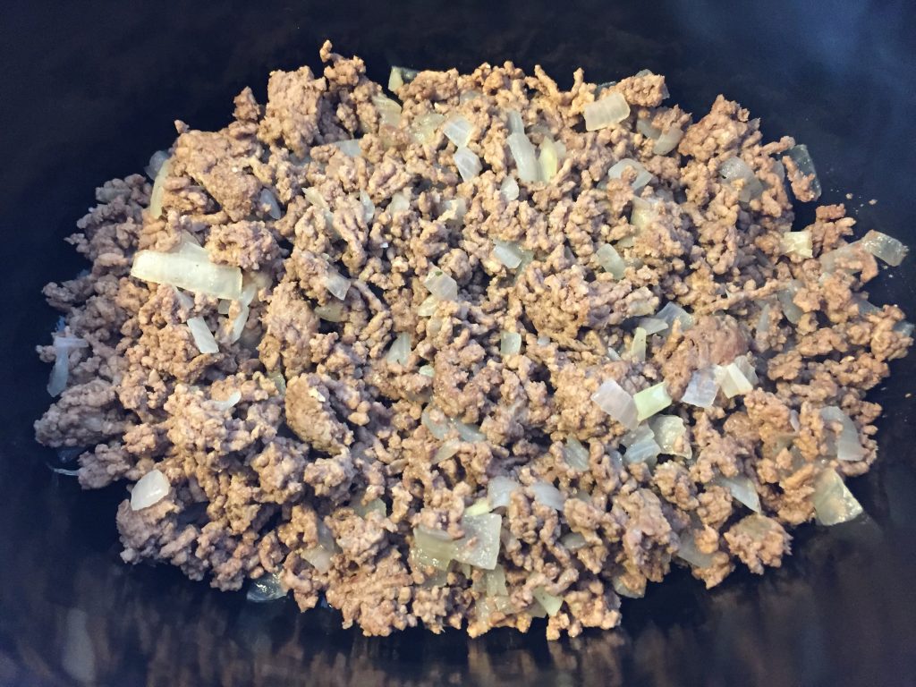 ground beef and onions