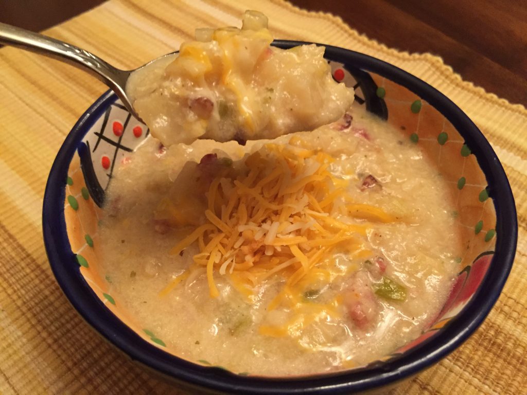 Cheesy Cauliflower Soup