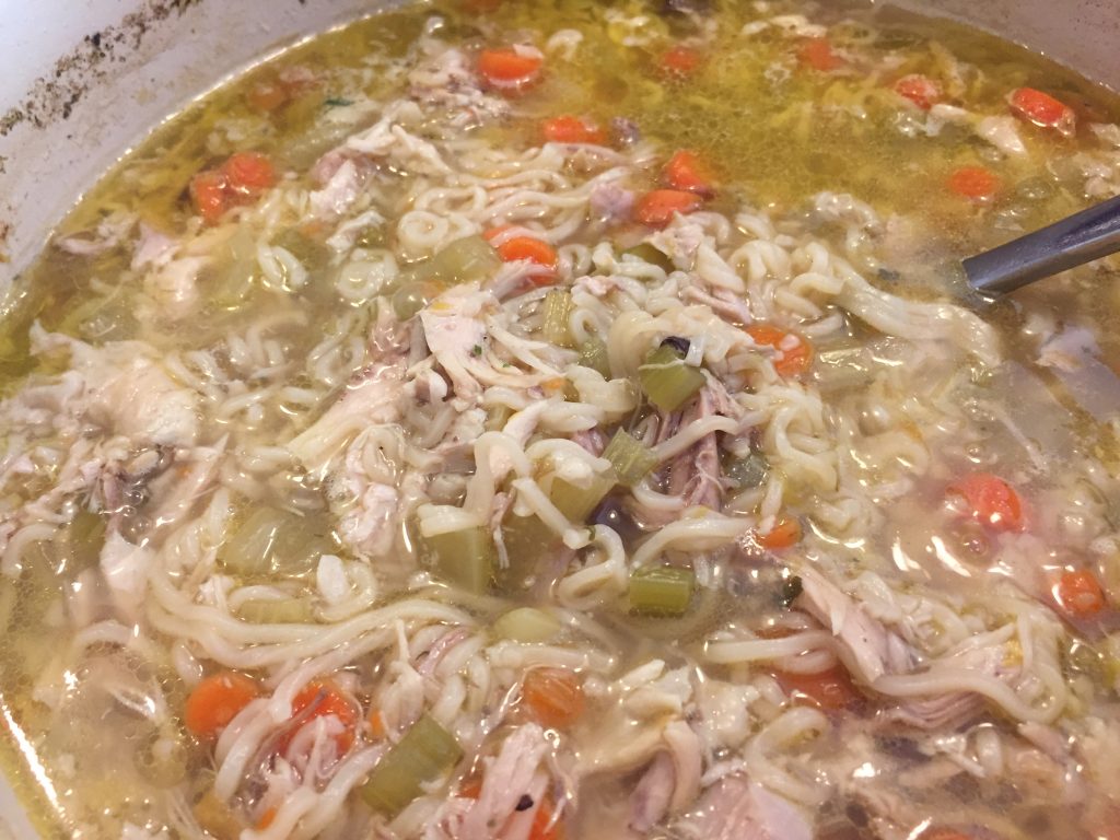 Chicken Soup with Ramen Noodles