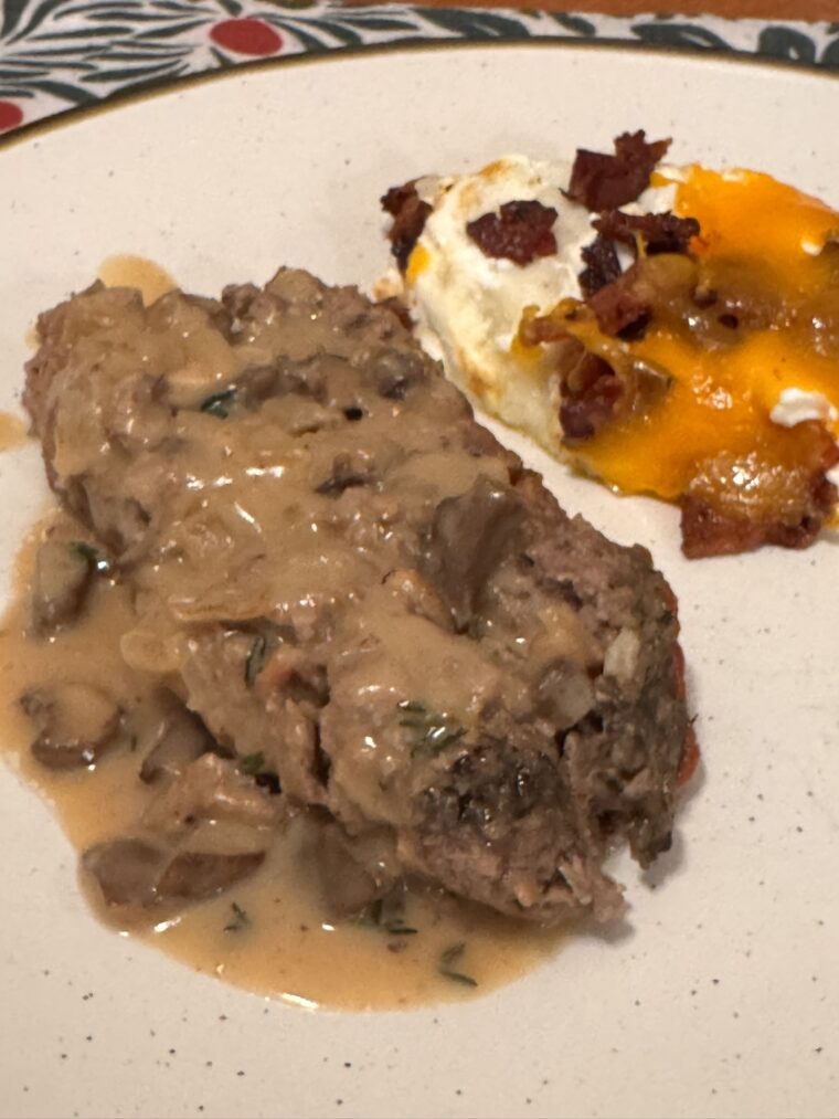 Slow-Cooker Mushroom Meatloaf