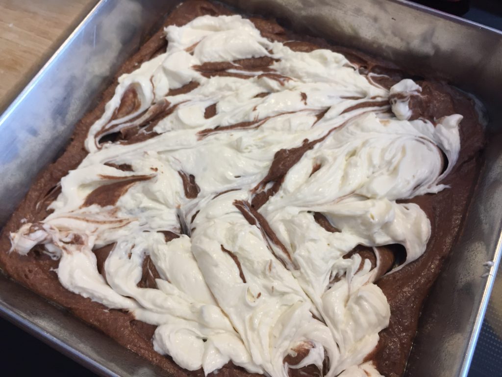 Cream Cheese Swirl Brownies