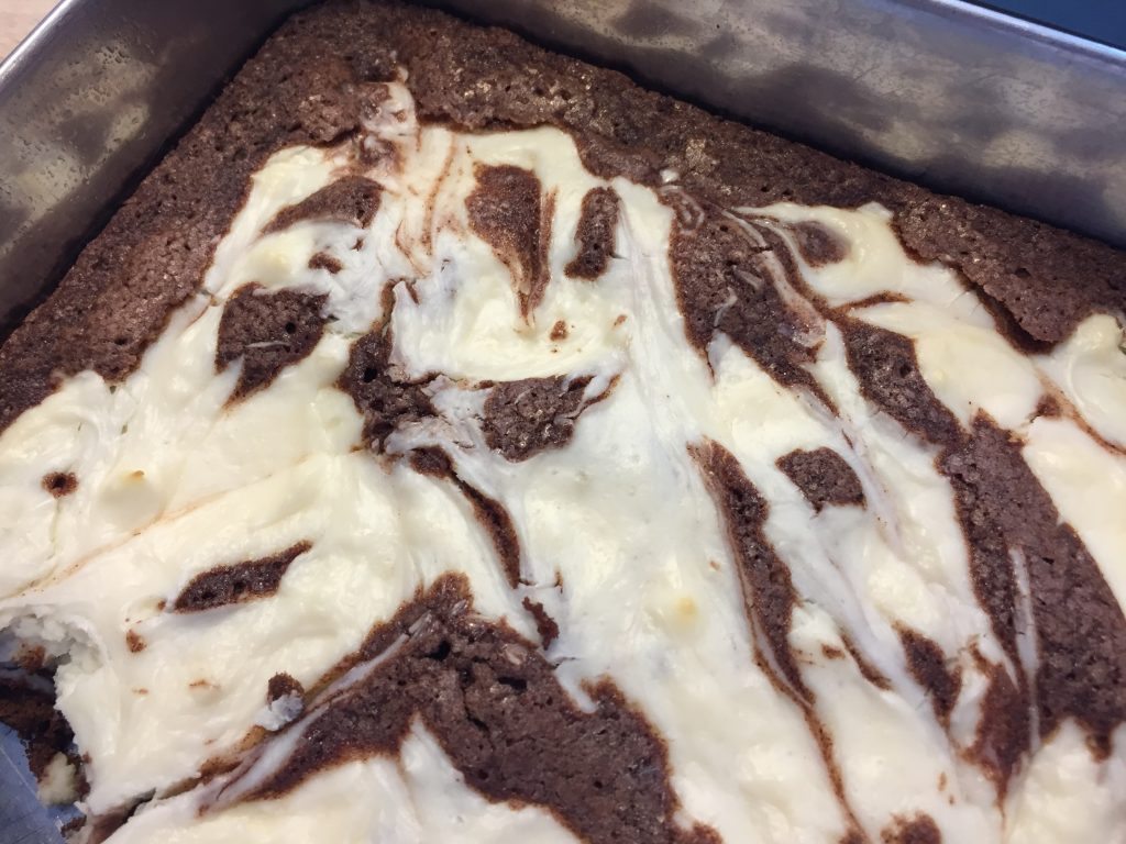 Cream Cheese Swirl Brownies