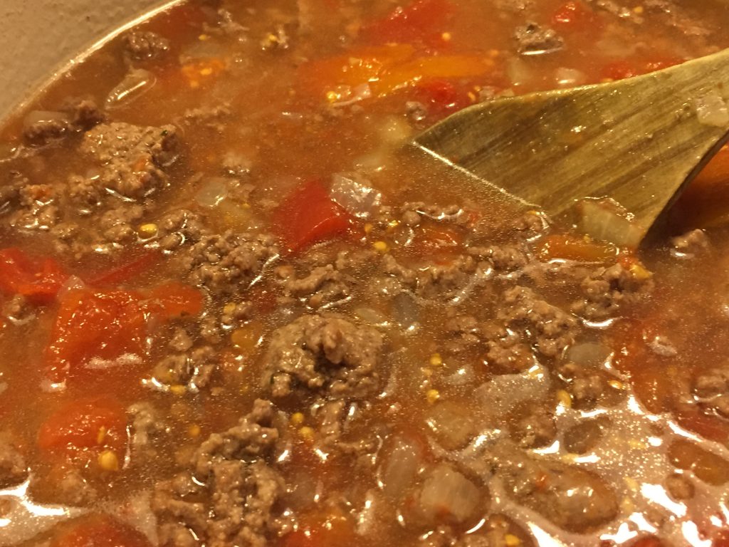 simmer the goulash