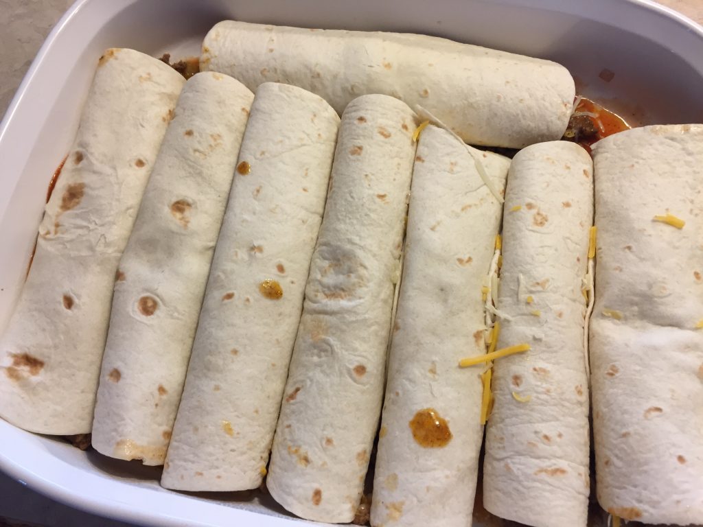 Rolled enchiladas.