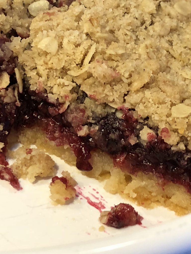 Blackberry Oatmeal Crumb Bars