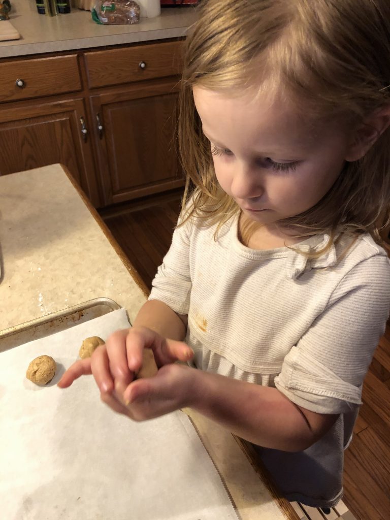 Roll the filling into a ball.