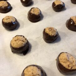 Dark Chocolate Buckeyes