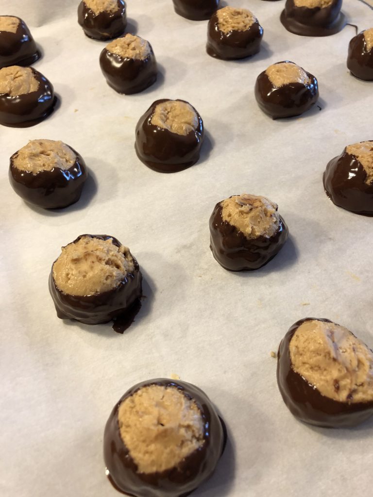 Dark Chocolate Buckeyes