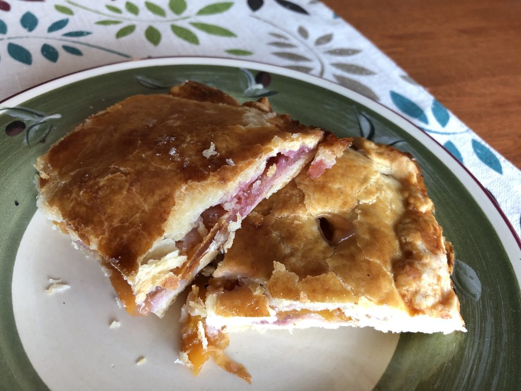 Peach and Rhubarb Slab Pie