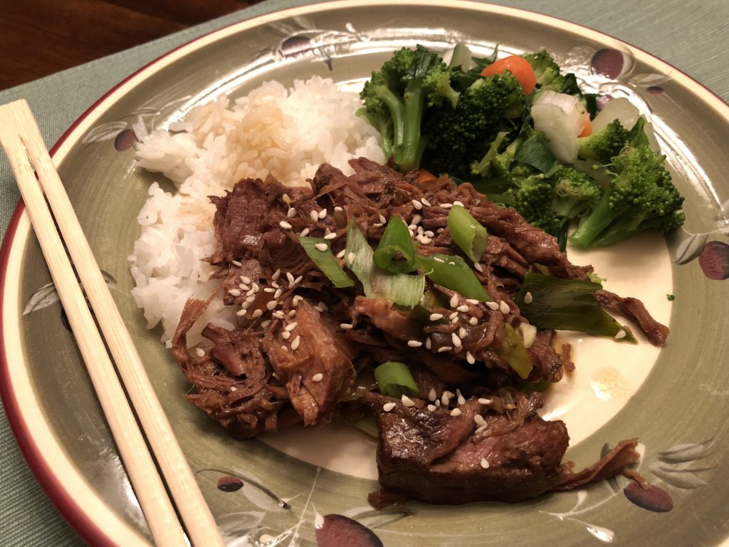 Slow-Cooker Sesame Beef with Jasmine Rice - Rave About Food