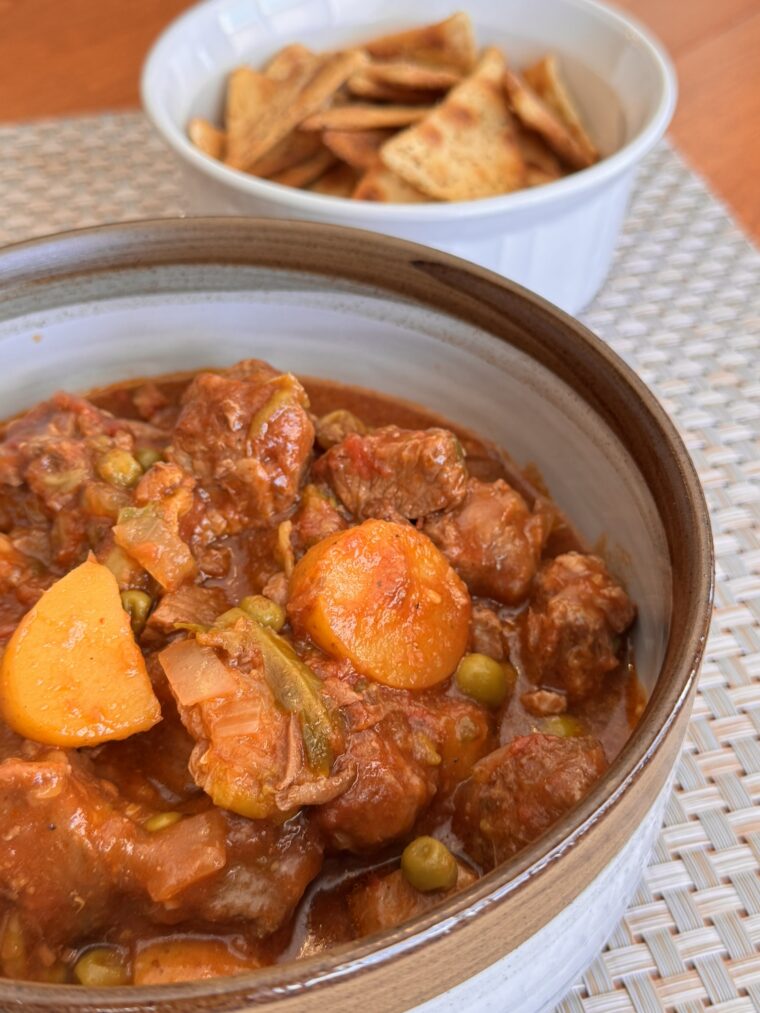 Slow Cooker Beef and Brussels Sprouts Stew