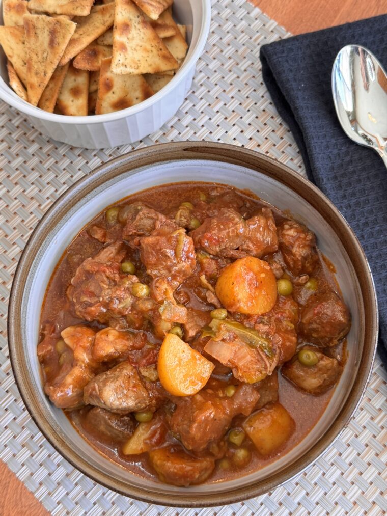 Slow Cooker Beef and Brussels Sprouts Stew