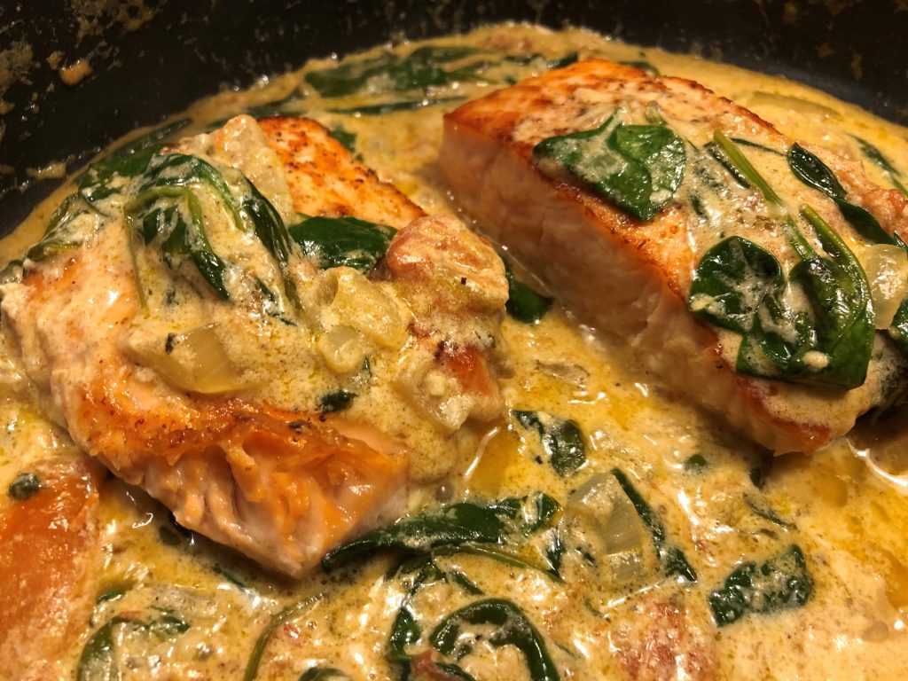 Tuscan Salmon with Pasta