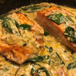 Tuscan Salmon and Pasta