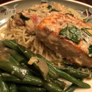 Tuscan Salmon and Pasta