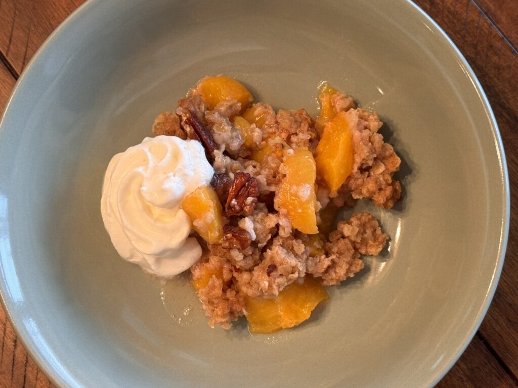 Peach Pecan Crisp