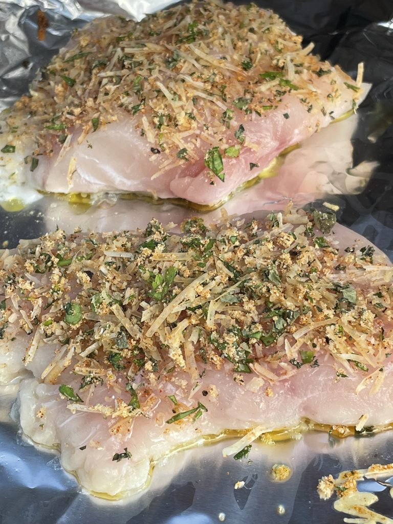 Herb Crusted Grilled Grouper