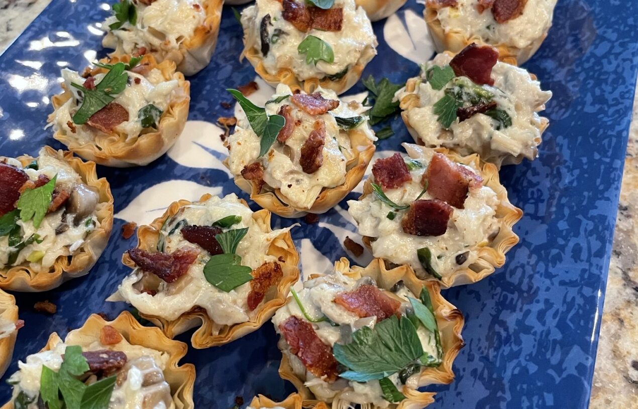 Crab phyllo cups - Caroline's Cooking