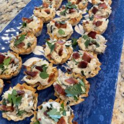 Crab and Bacon Phyllo Cups