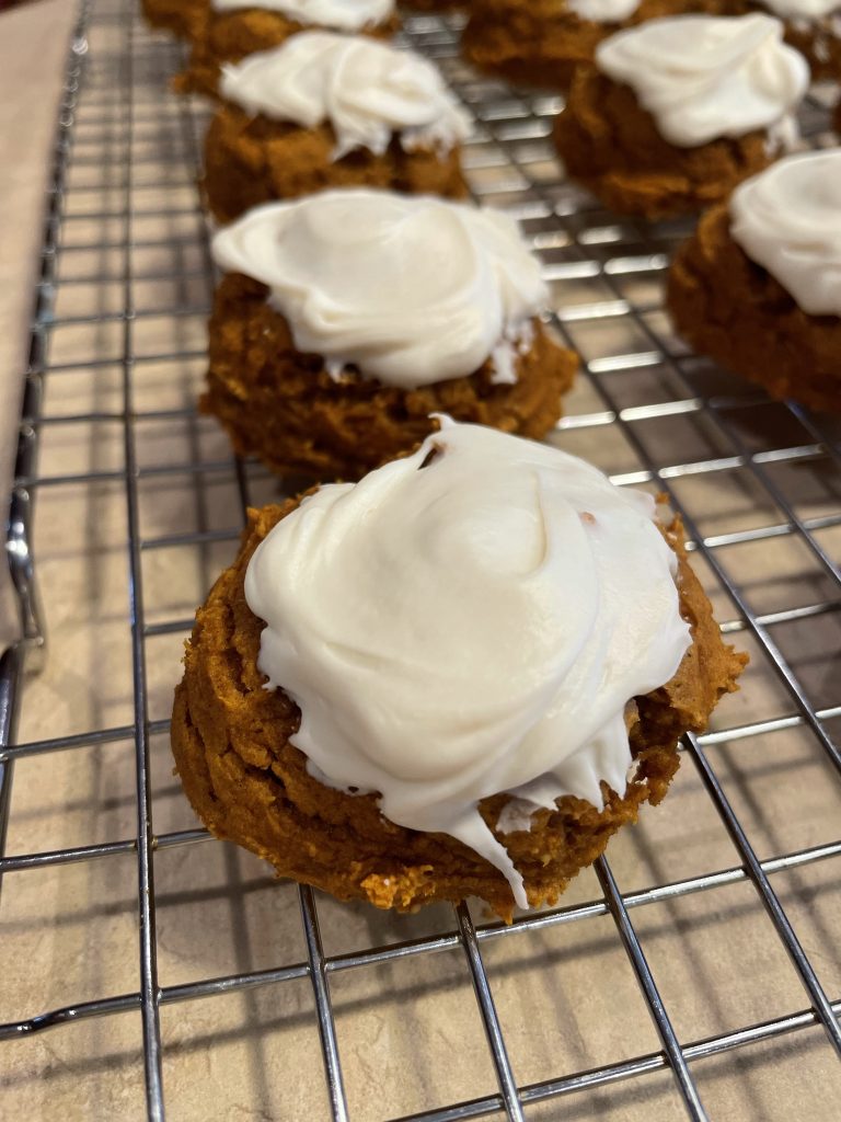 Frosted Pumpkin Spice Cookies