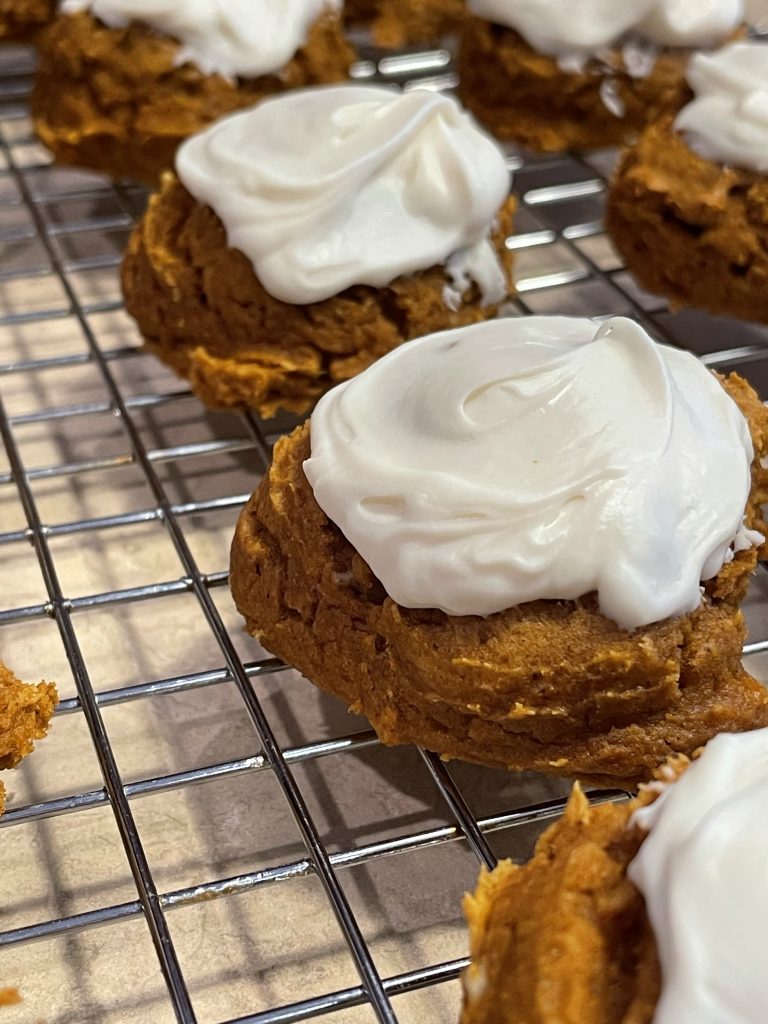 Frosted Pumpkin Spice Cookies