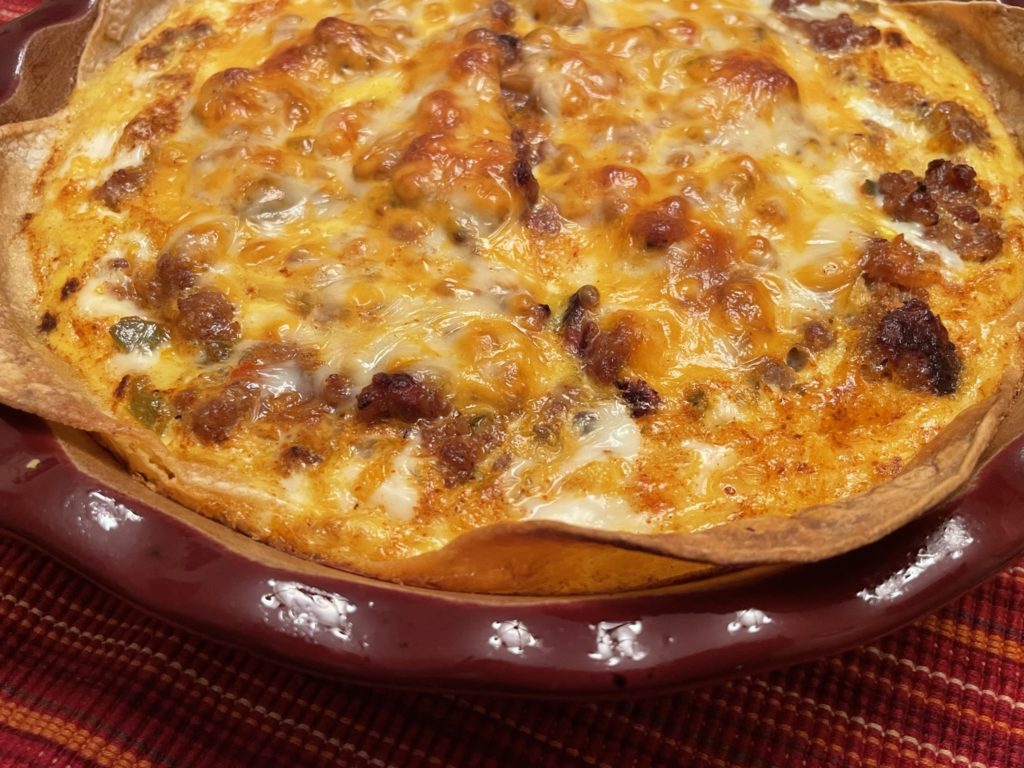 Sausage Tortilla Breakfast Bake