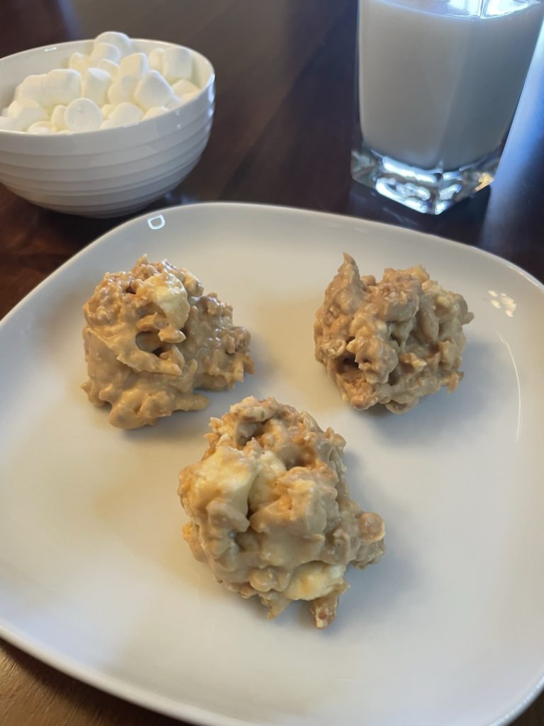 No-Bake Peanut Butter Crunch Cookies