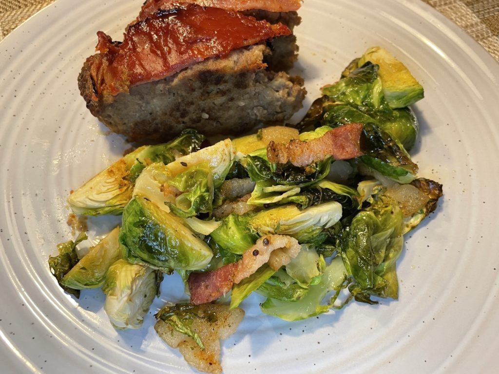 Sheet Pan Brussels Sprouts and Bacon