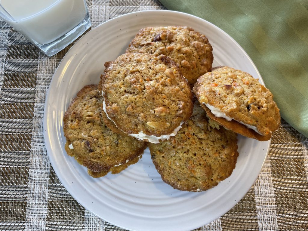 Carrot Cake Sandwich Cookies